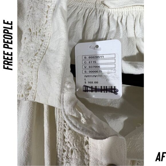 FREE PEOPLE LOUISA JACKET IVORY NWT LARGE - Picture 5 of 9